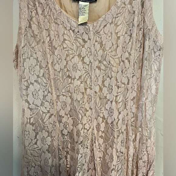 Vintage 90s All that Jazz Lace Ombre Maxi Dress - Picture 2 of 6